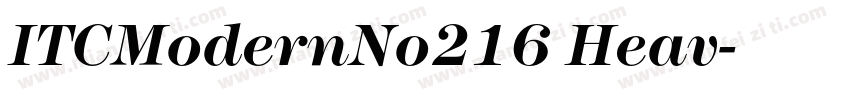 ITCModernNo216 Heav字体转换